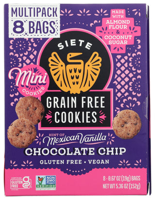 Siete Cookie Choc Chip Mp 8ct - No Plunge - Front