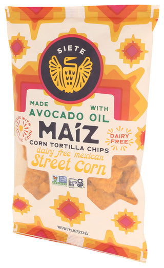Siete Chips Maiz Mex Strt Corn - Right - Front