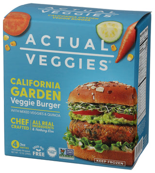 Actual Veggies Burger Veggie Cali Gardn - Right - Front