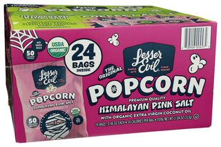 Lesser Evil Popcorn Hlwn Hp Org 24pc - Left - Front