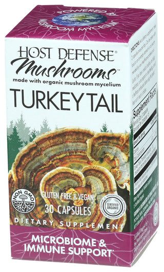 Host Defense Mushrooms Turkey Tail Mushroom - Right - Front