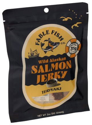 Fable Fish Co Jerky Tryki Wild Salmon - Left - Front