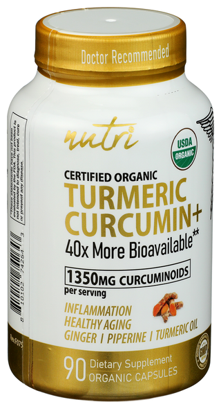 Nutri Turmeric Curcumin - Left - Front