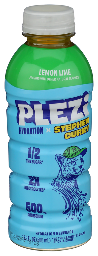 Plezi Bev Hydr Lemon Lime - Left - Front