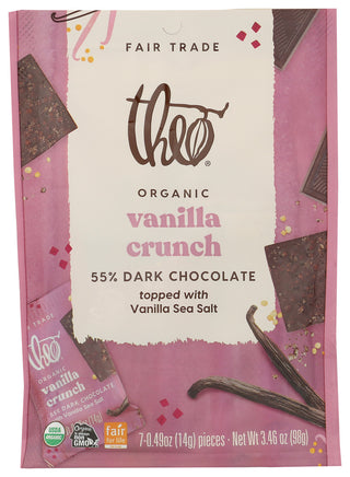 Theo Chocolate Choc Drk Org Vnlla Crnch - No Plunge - Front