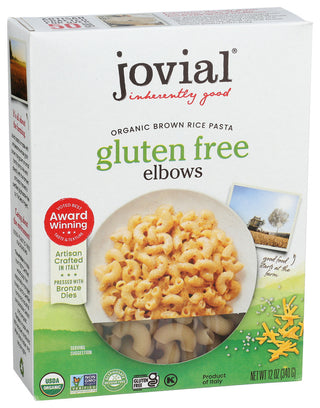 Jovial Pasta Brn Rice Elbows - Left - Front