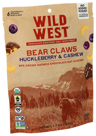 Wild West Nuts Hcklbrry Cshew Bear - Left - Front