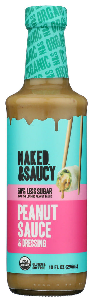 Naked And Saucy Sauce Peanut - No Plunge - Front