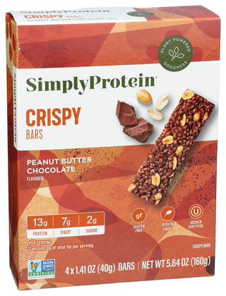 Simplyprotein Bar Snack Pnt Bt Choc 4p - Left - Front
