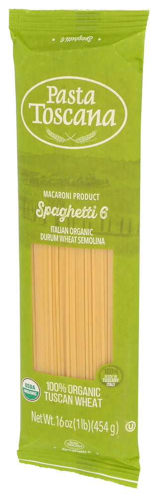 Pasta Toscana Pasta Spaghetti Organic - Right - Front