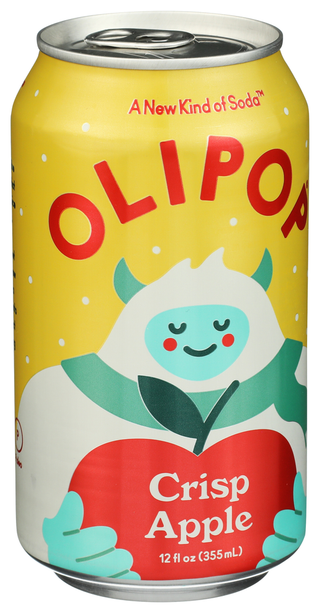 Olipop Soda Prbtc Crisp Apple - Left - Front