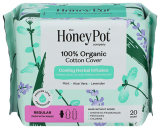 The Honey Pot Pads Top Sheet Mnt Lvndr - Centre - Front