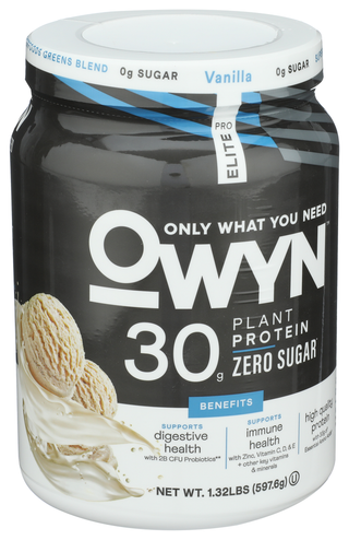 Owyn Protein Elite Vanilla - Left - Front