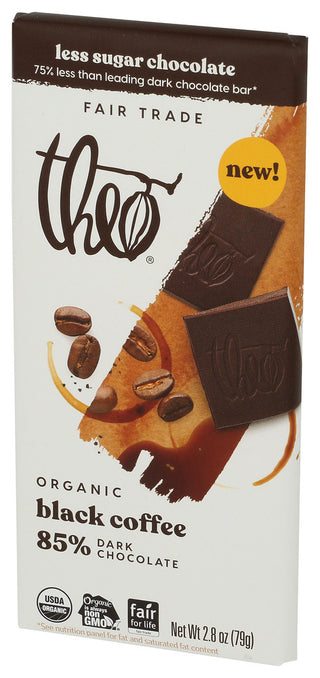 Theo Chocolate Choc Bar Org Blck Cffee - Right - Front