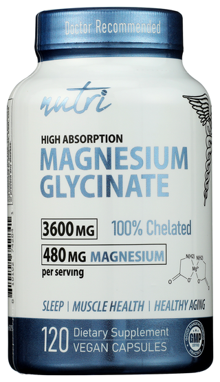 Nutri Magnesium Glycinat 480mg - No Plunge - Front