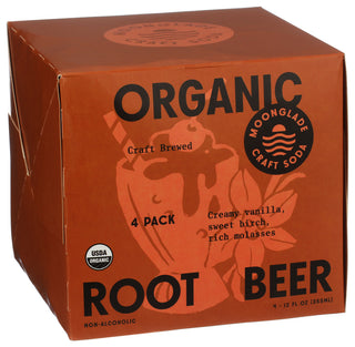 Moonglade Craft Soda Soda Root Beer Org 4pk - Left - Front