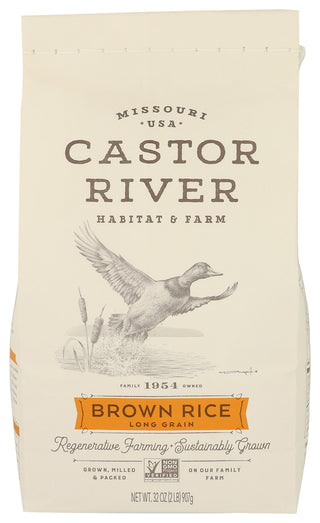 Castor River Farms Rice Brown Long Grain - Centre - Front