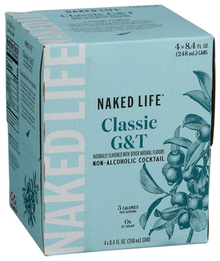 Naked Life Na Cktl Classic G&t 4pk - Left - Front