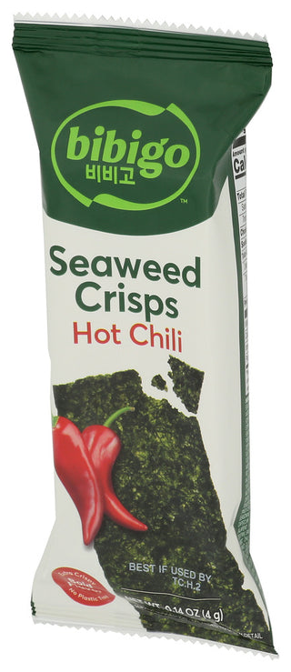 Bibigo Seaweed Crisps Hot Chili - Right - Front