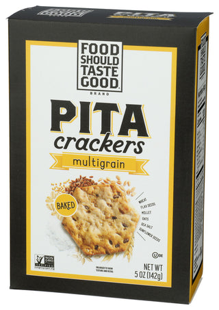 Food Should Taste Good Cracker Pita Multigrain - Right - Front
