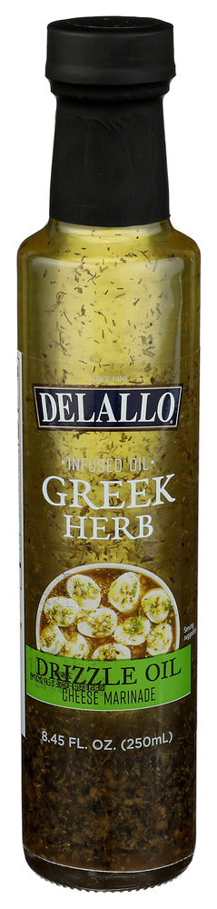 Delallo Dipping Oil Greek Herb - Centre - Front
