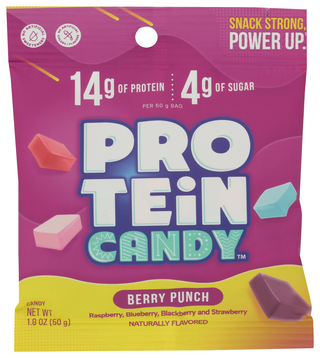 Protein Candy Candy Berry Punch Prtn - No Plunge - Front
