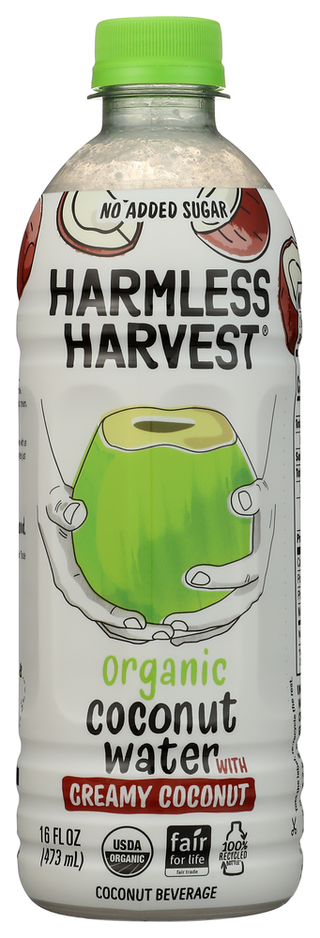 Harmless Harvest Coconut Watr W Crmy Ccnt - No Plunge - Front