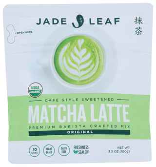 Jade Leaf Tea Matcha Latte Mix - No Plunge - Front