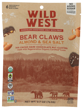 Wild West Nuts Almond Seasalt Bear - No Plunge - Front