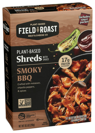 Field Roast Meat Shredded Smoky Bbq - Left - Front