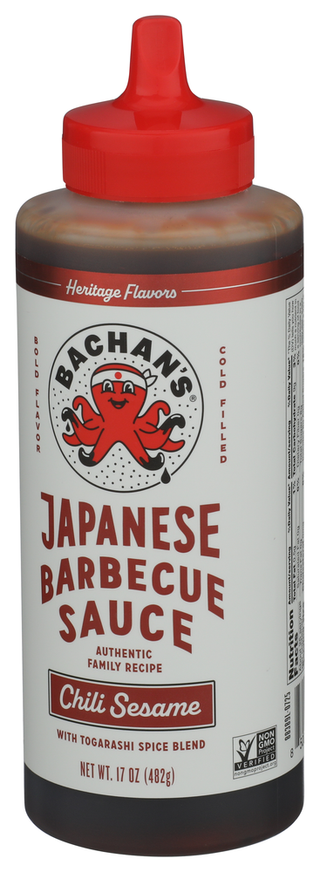 Bachans Sauce Bbq Chli Ssme Japn - Right - Front