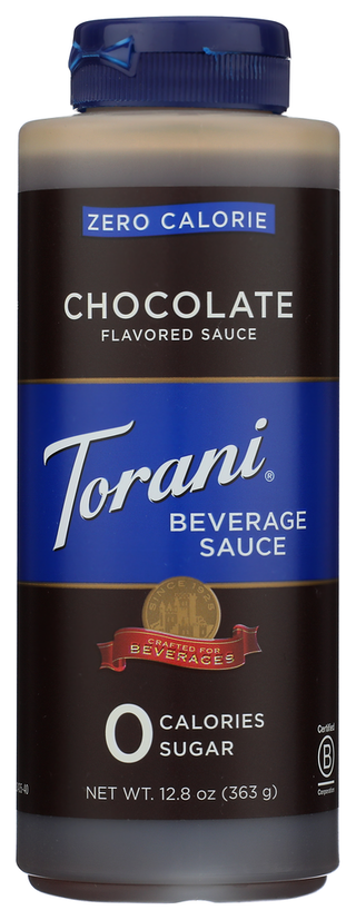 Torani Beverage Sauce 0cal Choc - No Plunge - Front