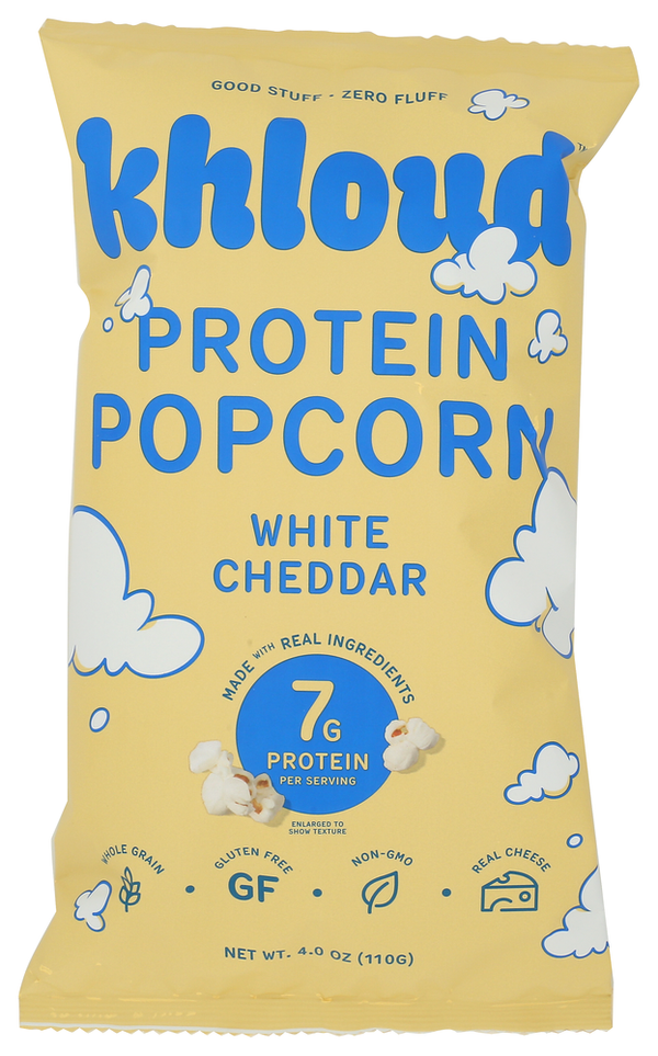 Khloud Popcorn Prot Wht Cheddar – Blossom Goods