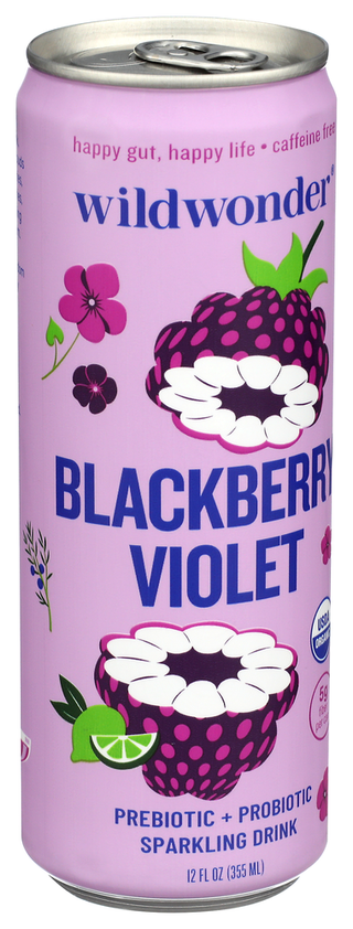 Wildwonder Drink Sprk Blckbry Violet - Left - Front