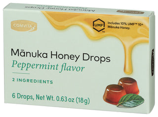 Comvita Manuka Hney Drps Ppprmnt - Right - Front