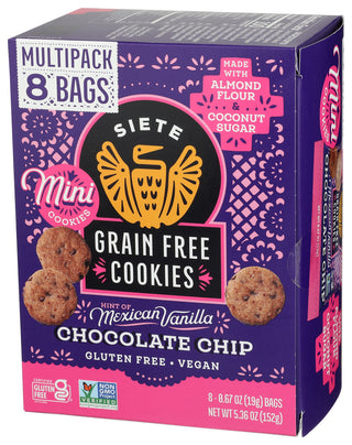 Siete Cookie Choc Chip Mp 8ct - Right - Front