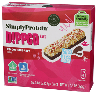 Simplyprotein Bar Dipped Chocoberry - Right - Front
