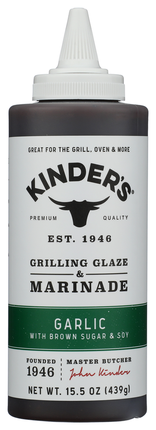 Kinders Marinade Garlic - No Plunge - Front