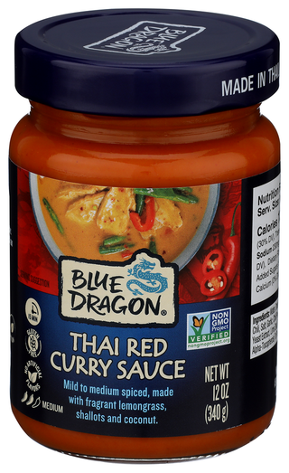 Blue Dragon Sauce Thai Red Curry - Right - Front