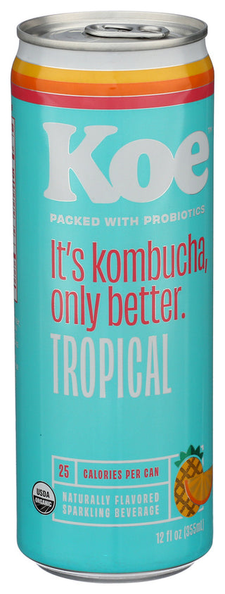 Koe Kombucha Tropical - Left - Front