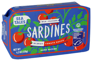 Sea Tales Sardines Spcy Tomato Sc - Left - Front