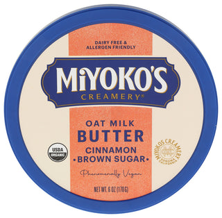 Miyokos Creamery Butter Oatmlk Cin Br Sgr - Centre - Front