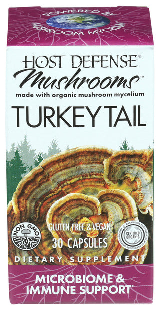 Host Defense Mushrooms Turkey Tail Mushroom - Centre - Front