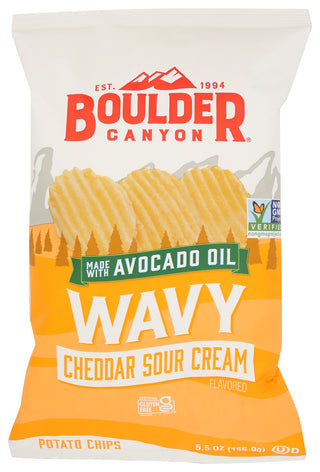 Boulder Canyon Chips Wavy Chdr Sour Crm - No Plunge - Front