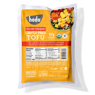 Hodo Tofu Fried Goldn Turmric - Centre - Front