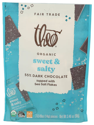 Theo Chocolate Choc Dark Org Swt Slty - Centre - Front