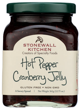 Stonewall Kitchen Jelly Hot Pppr Crnbrry - No Plunge - Front