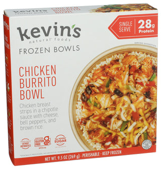 Kevins Natural Foods Bowl Chicken Burrito - Left - Front