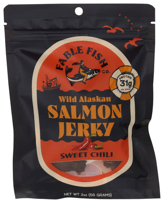 Fable Fish Co Jerky Sweet Chili Salmon - Centre - Front