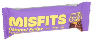 Misfits Bar Protein Caraml Fudge - Left - Front